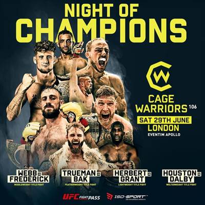 CW 106 - Cage Warriors 106: Night of Champions