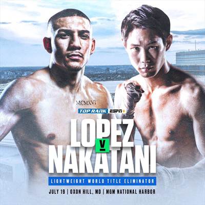 Boxing on ESPN+ - Teofimo Lopez vs. Masayoshi Nakatani
