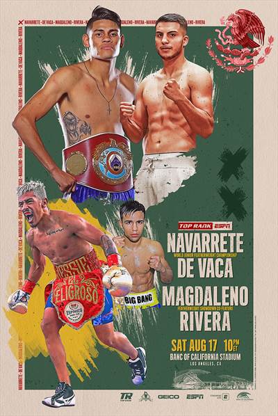 Top Rank Boxing - Emanuel Navarrete vs. Francisco De Vaca