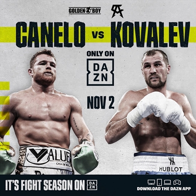 Boxing on DAZN - Canelo Alvarez vs. Sergey Kovalev