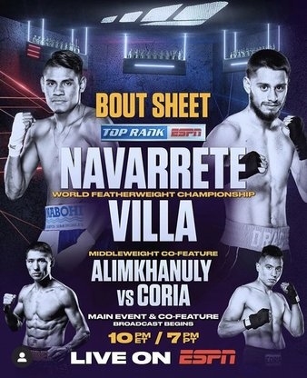 Boxing on ESPN - Emanuel Navarrete vs. Ruben Villa
