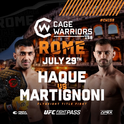 CW 158 - Cage Warriors 158: Rome