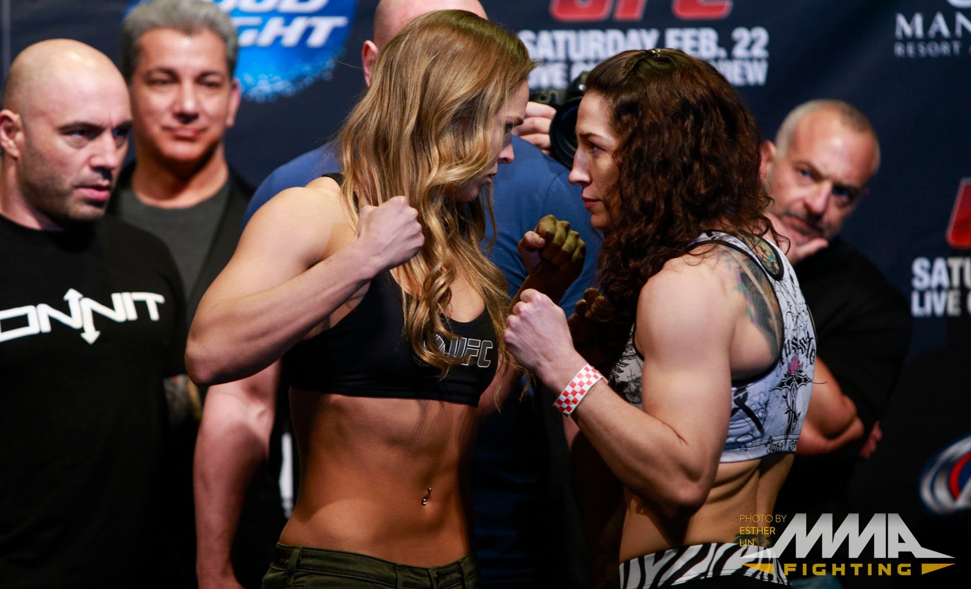 UFC 170 Weigh-Ins: Ronda Rousey vs. Sara McMann Kickboxing Video