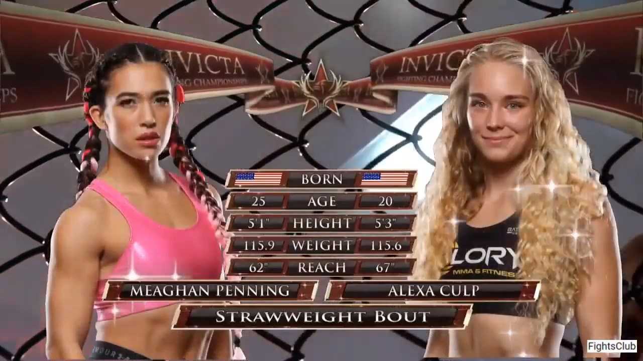 Meaghan Penning vs. Alexa Culp Full Fight Invicta FC 43 MMA Video.