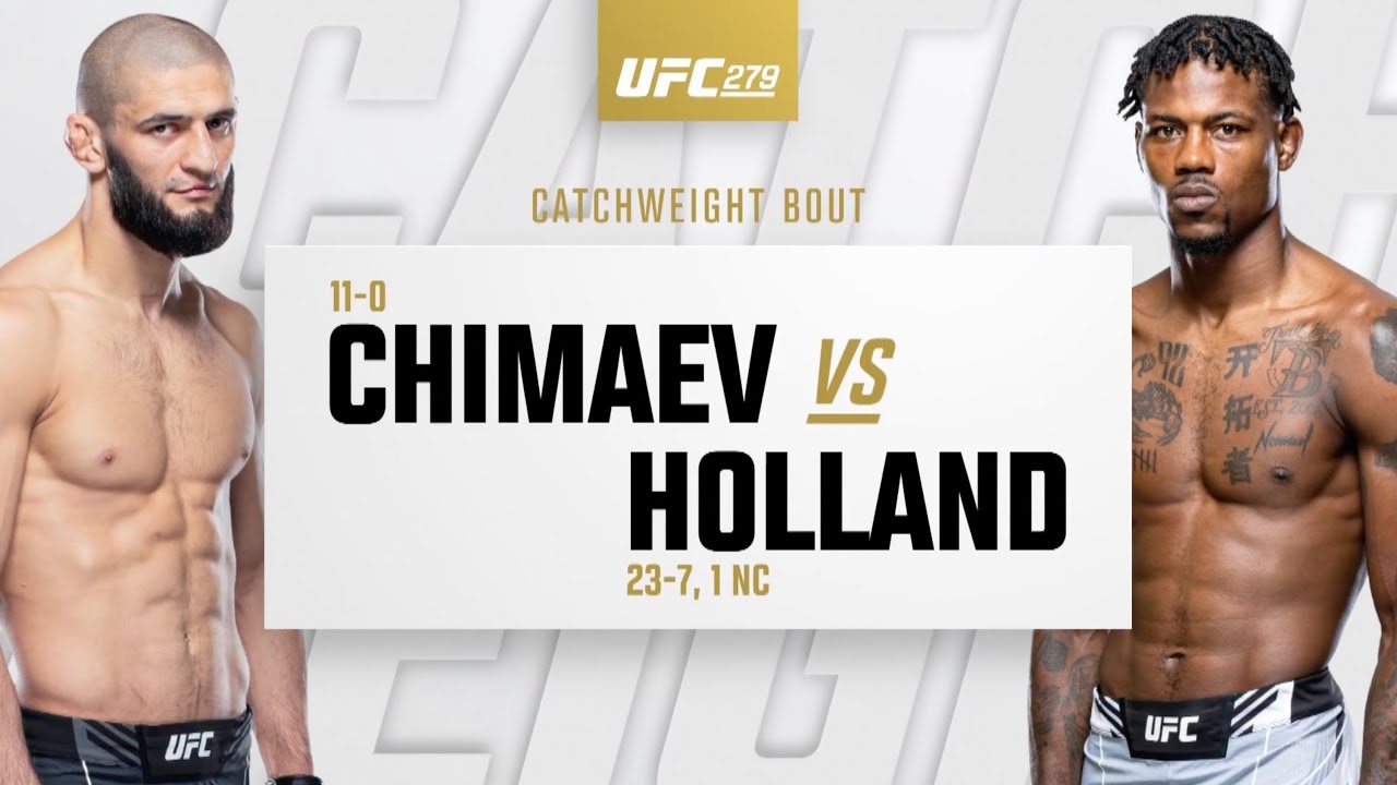 Ufc 279 Chimaev Vs Holland Highlights Kickboxing Video